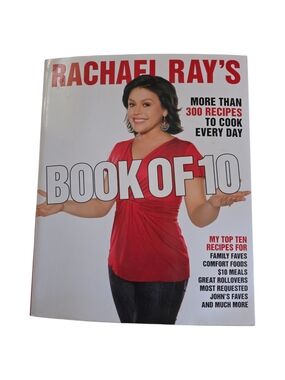 Rachael Ray Cookbook with Red and White Cover Featuring Host Photo